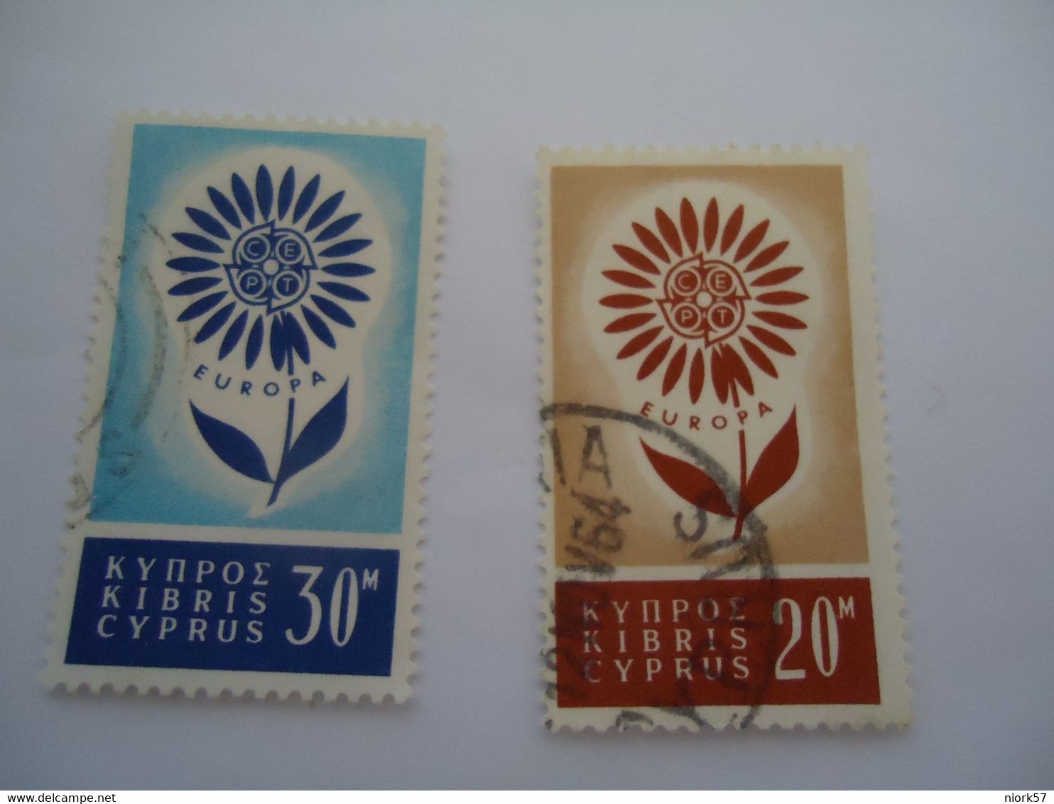 CYPRUS  USED STAMPS  EUROPA - 1956