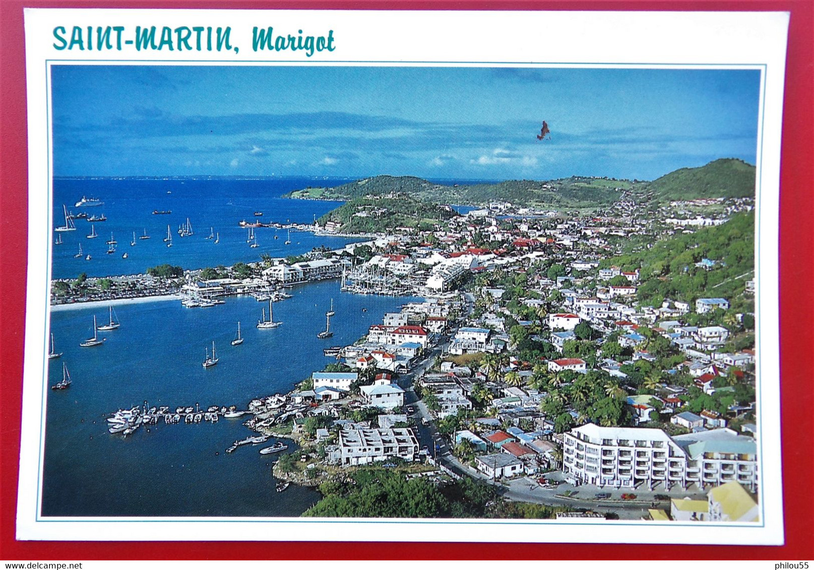 Lot De 2 Cpm SAINT MARTIN Marigot   Little Bay Paquebot Norway - Saint Martin