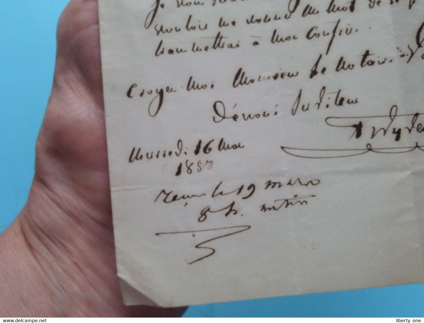 LETTRE De F. WYVEKENS ( Zegel FW ) Bruxelles > ANNO 1857 > Notaire à ANVERS ( Zie/voir Scans ) België ! - Enveloppes-lettres