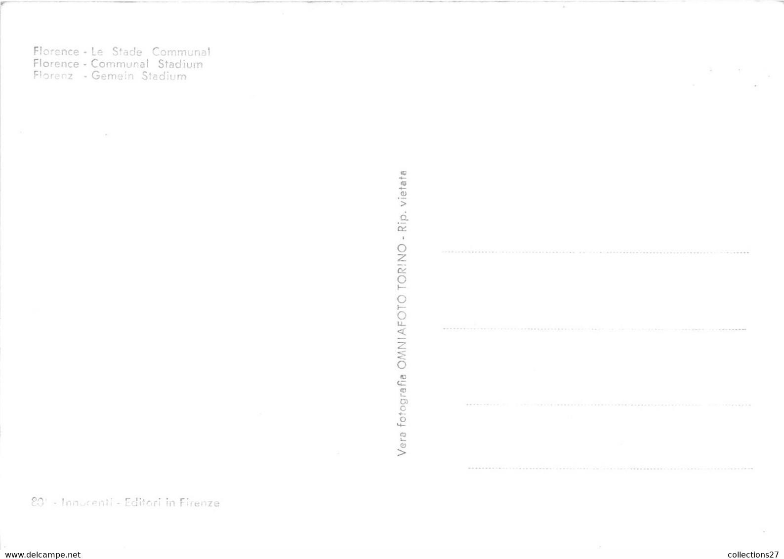 FLORENCE-FIRENZE- LE STADE COMMUNAL- COMMUNAL STADIUM - Firenze (Florence)