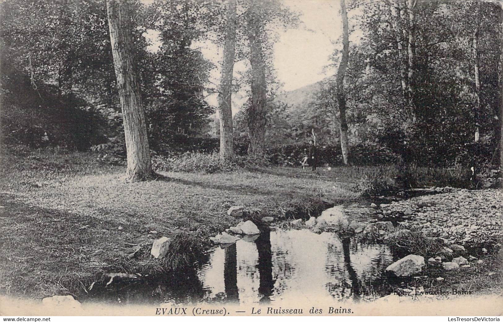 CPA - 23 - EVAUX - Le Ruisseau Des Bains - Evaux Les Bains