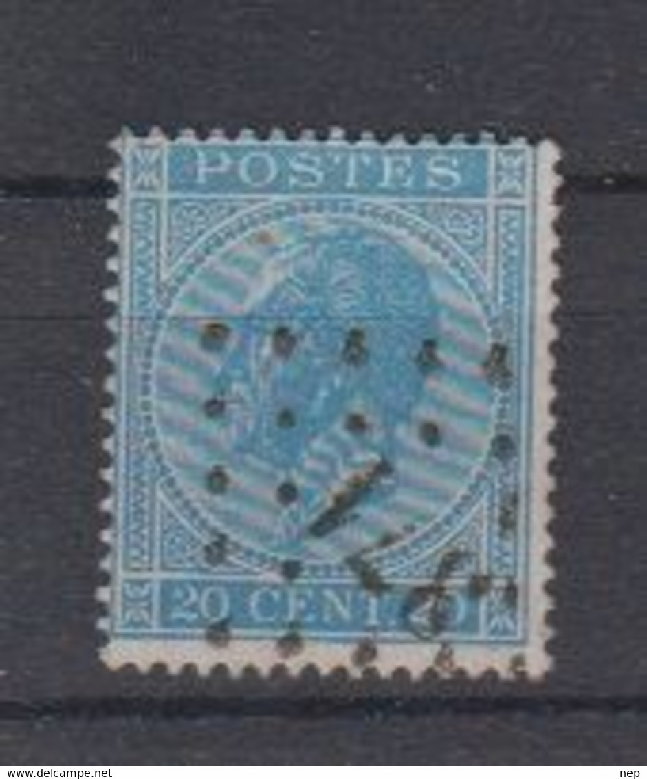 BELGIË - OBP - 1865/66 - Nr 18A  (PT 371 - (ST.GILLIS - BUXELLES)) - (T/D 15) - Puntstempels