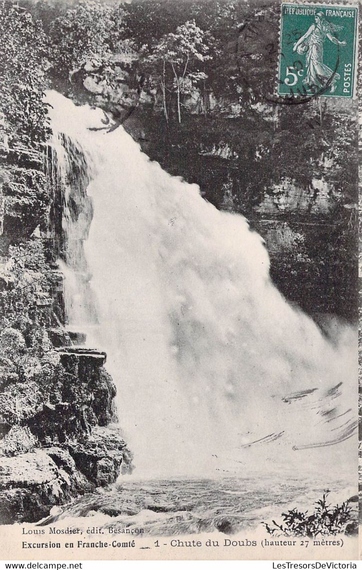 CPA - Excursion En Franche Comté - Chute Du Doubs - Franche-Comté