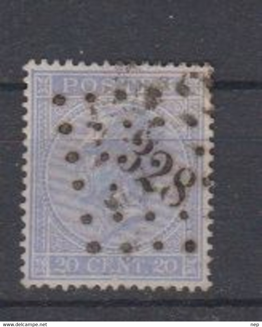 BELGIË - OBP - 1865/66 - Nr 18A  (PT 328 - (ST.NICOLAS)) - (T/D 15) - Puntstempels