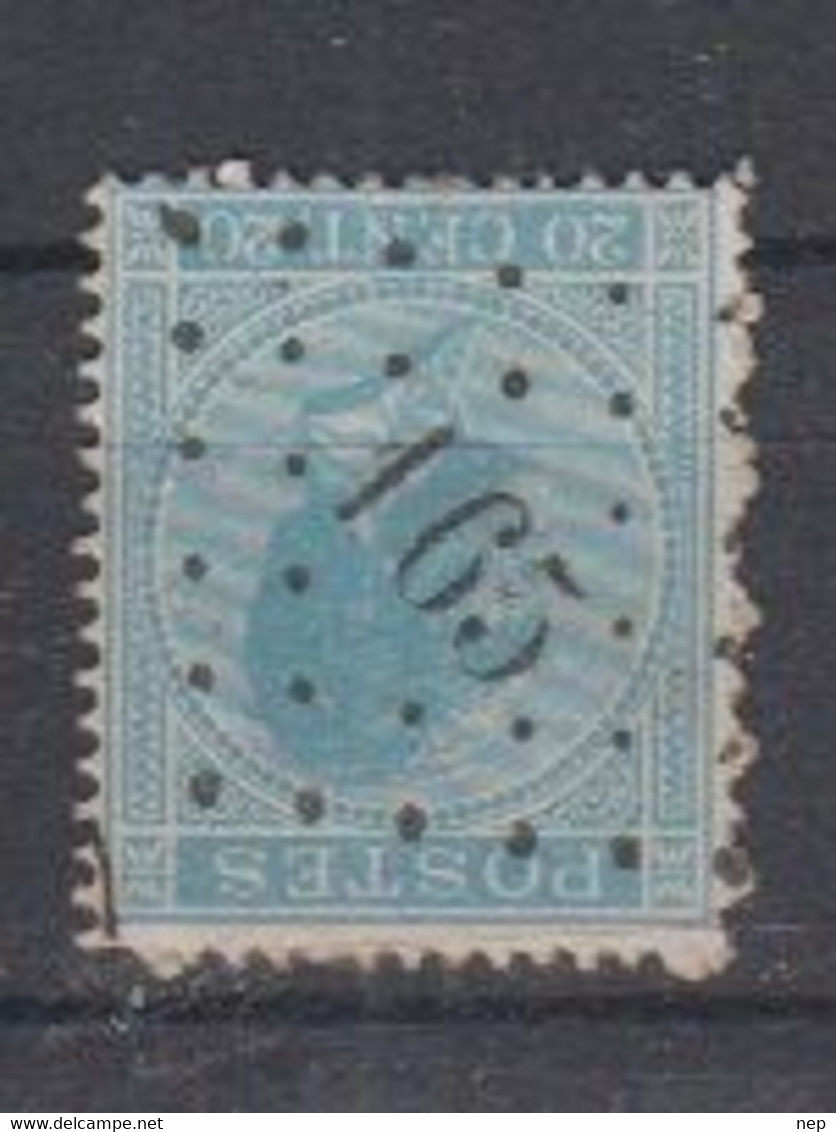 BELGIË - OBP - 1865/66 - Nr 18A  (PT 165 - (HAMME)) - (T/D 15) - Postmarks - Points