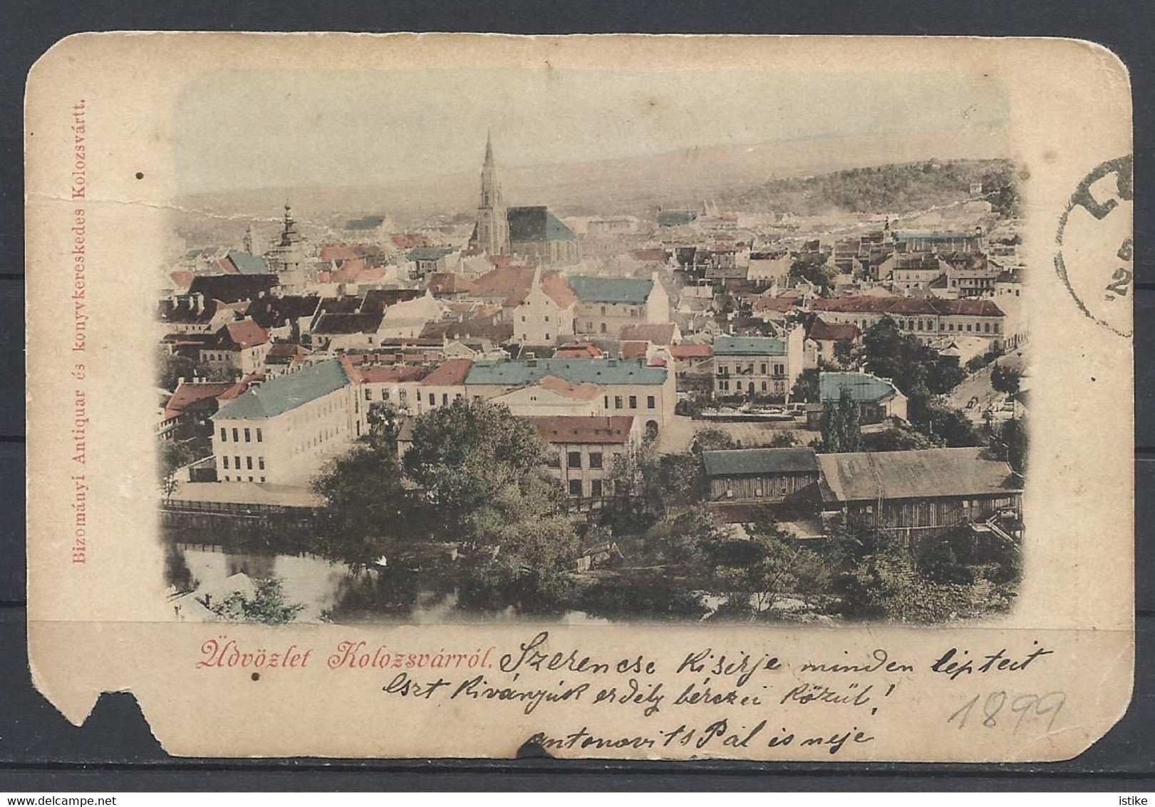 Romania, Cluj-Kolozsvar, View Of The City From Citadel, 1899. - Roemenië