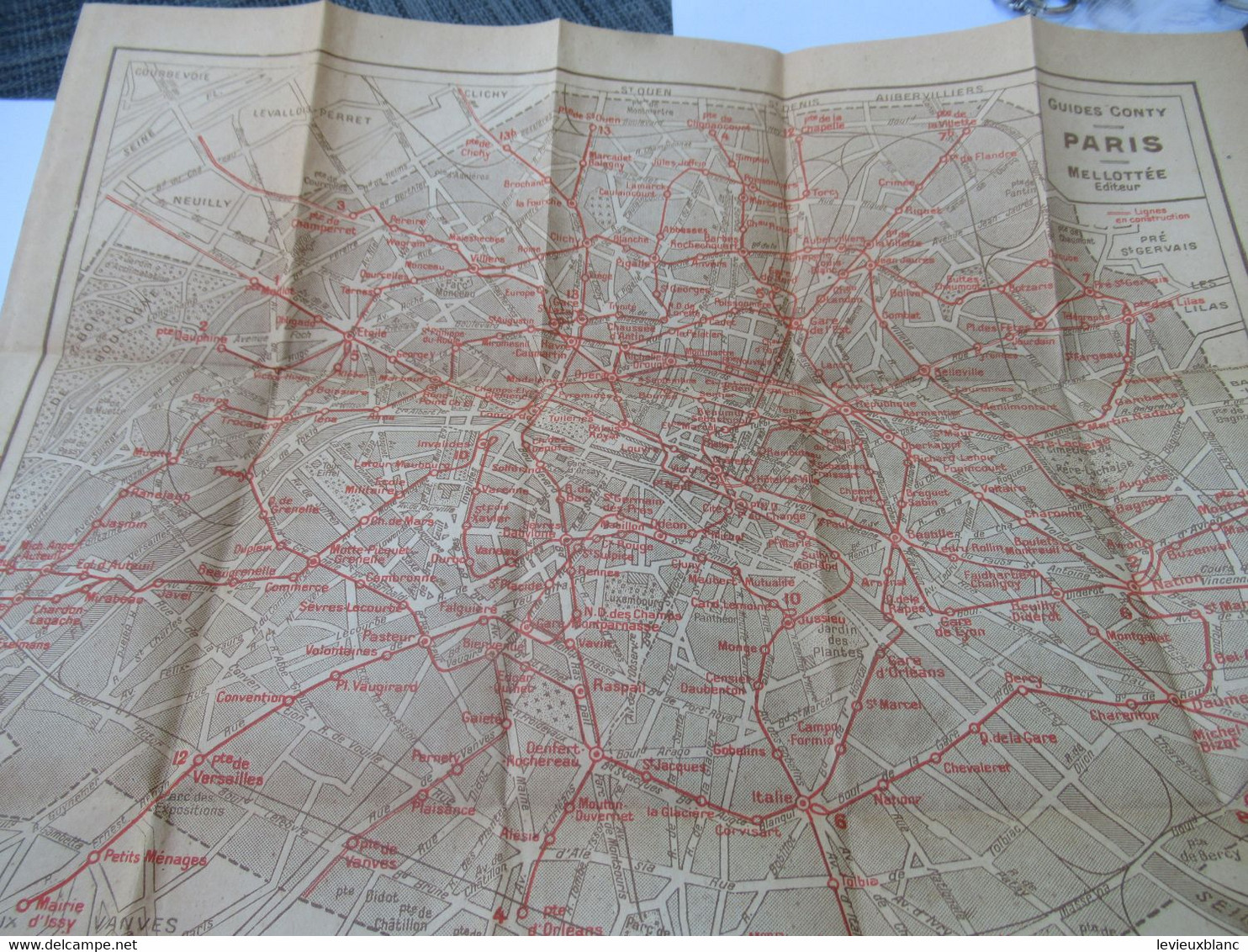 Petit Carnet de Poche/SELECT HAUSSMANN/Indicateur des rues de PARIS/Métro-Tramways-Autobus/Conty/Mellottée/1934   PGC435