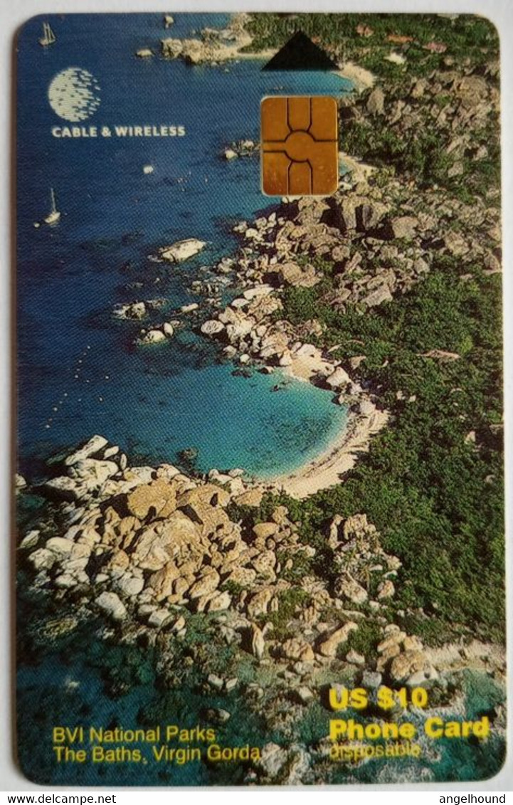 BVI Cable And Wireless  US$10 " BVI National Parks, The Baths, Virgin Gorda " - Jungferninseln (Virgin I.)