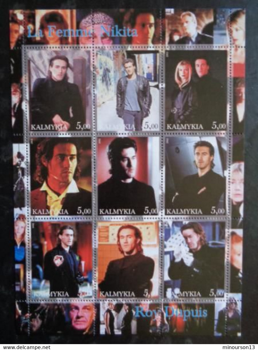 KALMYKIA 2002 BLOC 9 TIMBRES - LA FEMME NIKITA - Caucase