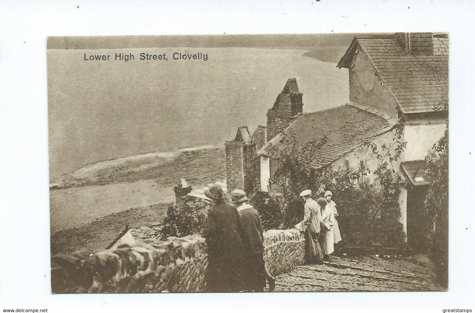 Postcard Devon Clovelley Lower High Street  Unused - Clovelly