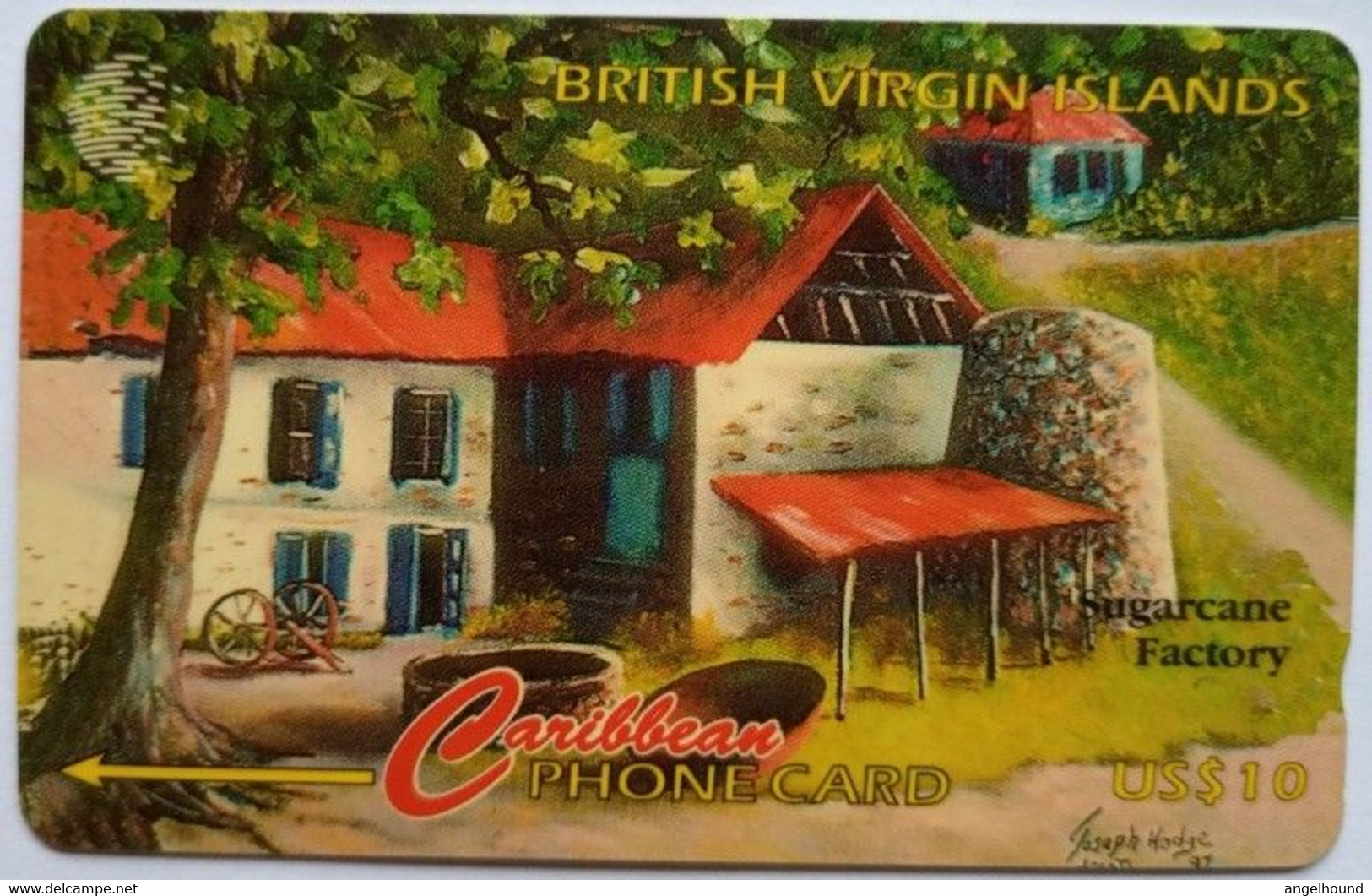 BVI Cable And Wireless US$10  193CBVH " BVI Cultural Heritage - Sugarcane Factory " - Maagdeneilanden
