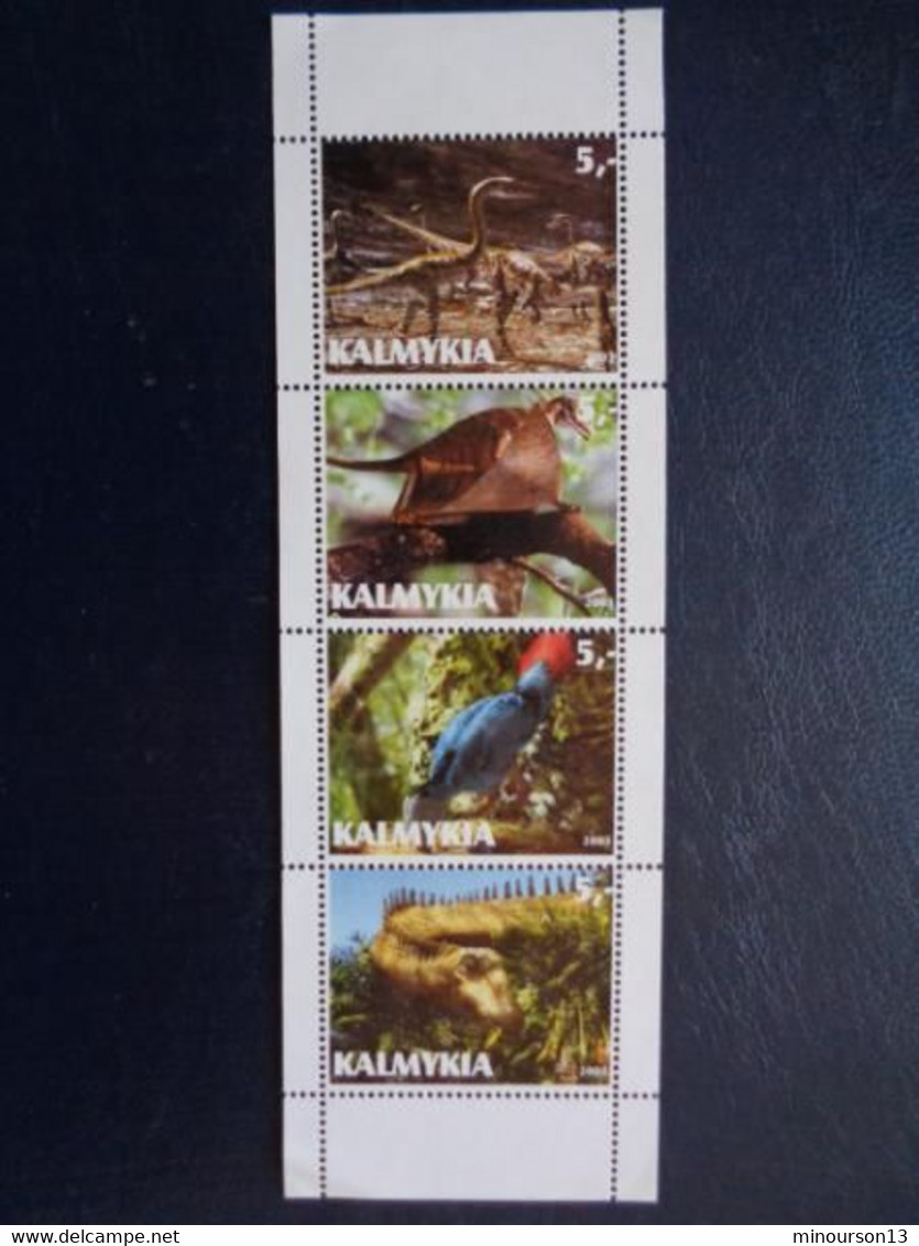 KALMYKIA 2003 BLOC 4 TIMBRES - ANIMAUX DIVERS - Caucasia