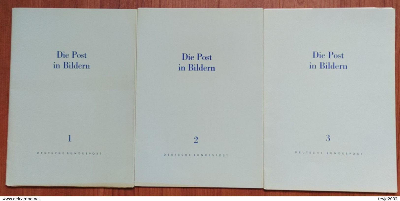 Deutsche Bundespost 1963 - 3 Mappen Mit 37 Blättern Zur Geschichte Der Post - Gut Erhalten - Siehe Beschreibung - Philatélie Et Histoire Postale