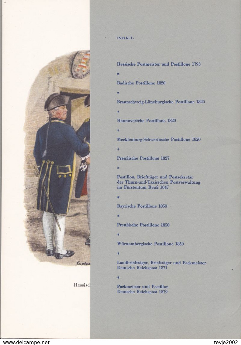 Deutsche Bundespost 1963 - 3 Mappen Mit 37 Blättern Zur Geschichte Der Post - Gut Erhalten - Siehe Beschreibung - Philately And Postal History