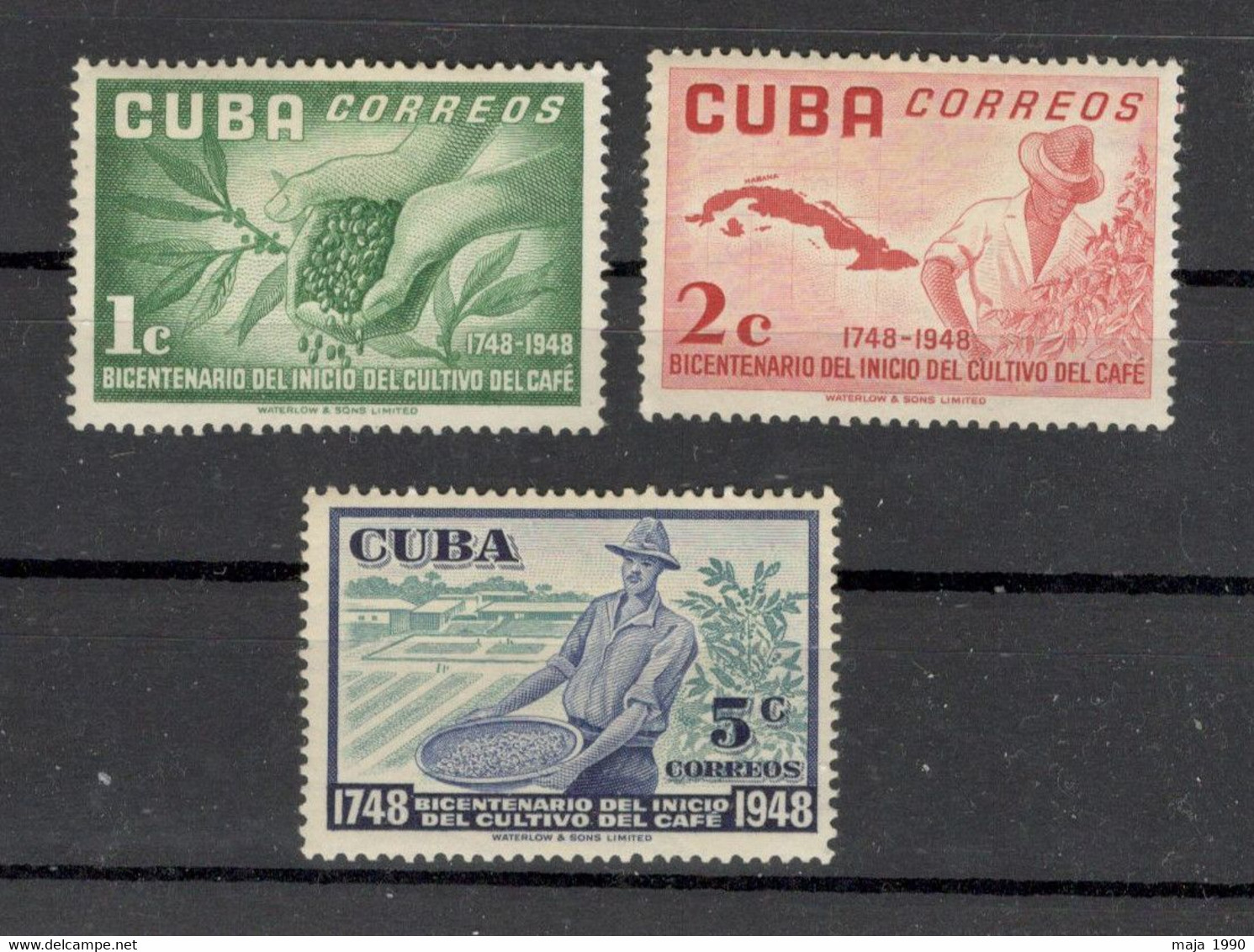 CUBA - MNH SET - AGRICULTURE, COFFEE - 1948. - Ongebruikt