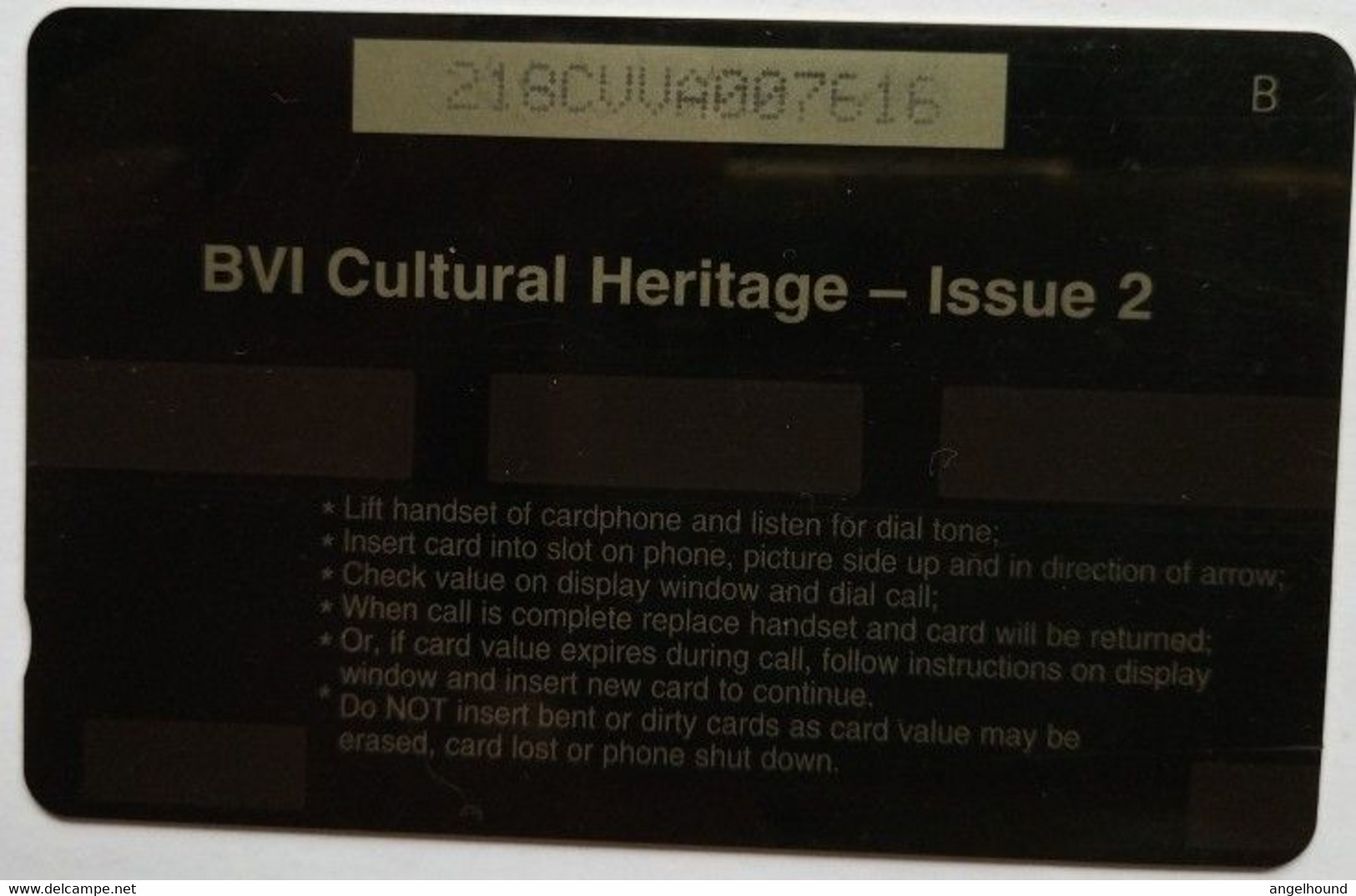 BVI Cable And Wireless US$5  218CVVA  " BVI Cultural Heritage - Sloops " - Vierges (îles)