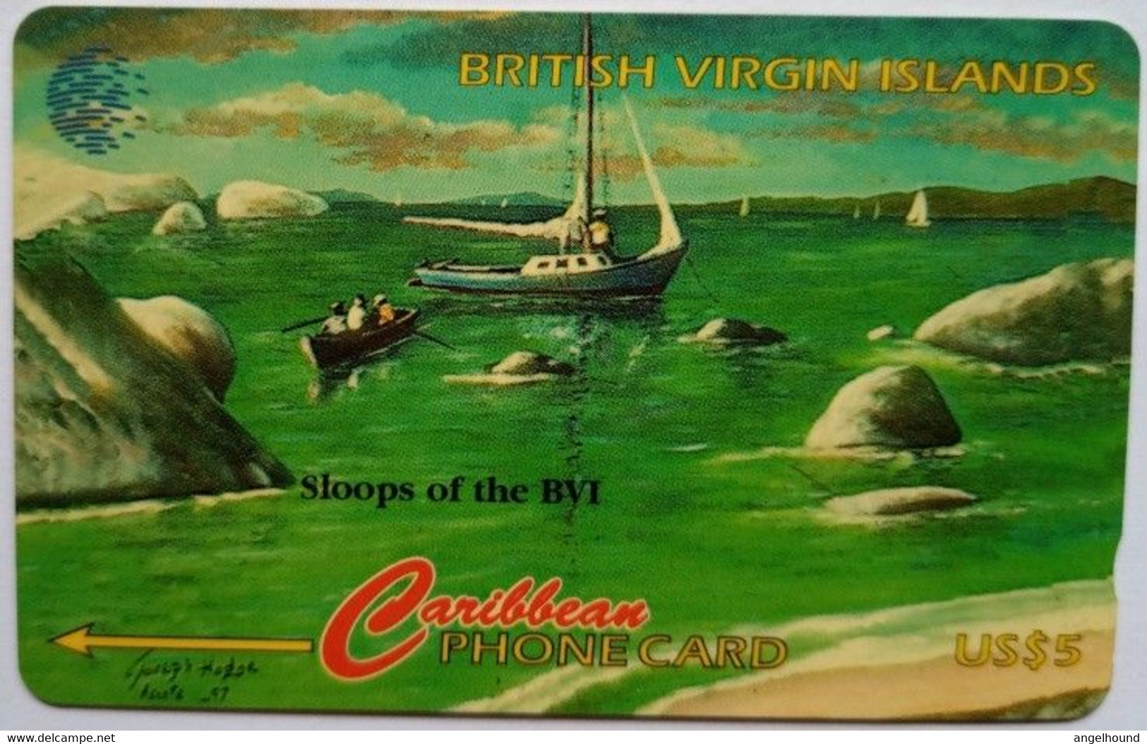 BVI Cable And Wireless US$5 193CBVF " BVI Cultural Heritage - Sloops " - Jungferninseln (Virgin I.)