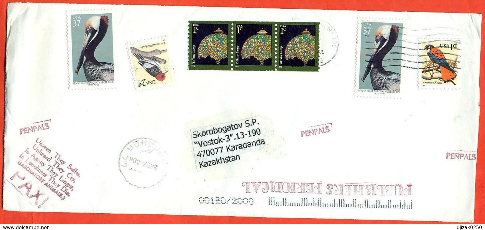 United States 2003. The Envelope  Passed Through The Mail. - 2001-10