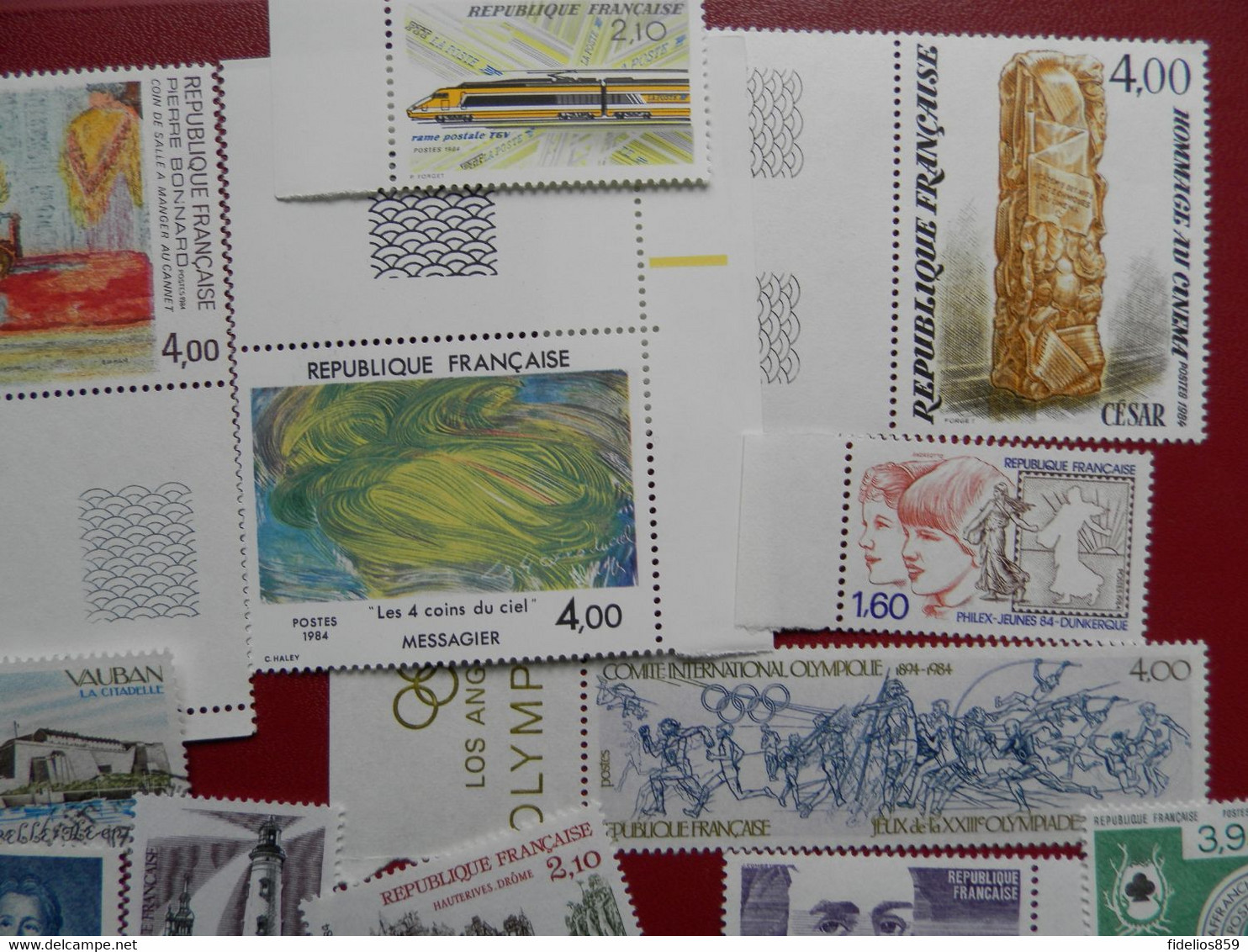 FRANCE ANNEE COMPLETE 1984 SOIT 48 TIMBRES NEUFS SANS CHARNIERE NI TRACE 1ER CHOIX Et 1 OBLITERE  VOIR DETAIL - 1980-1989