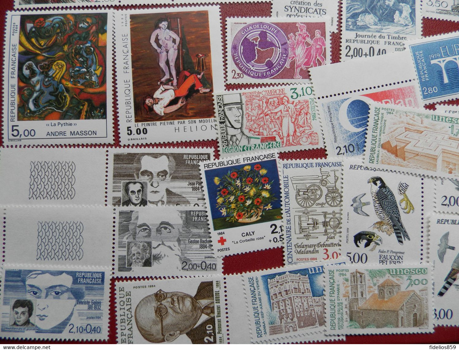 FRANCE ANNEE COMPLETE 1984 SOIT 48 TIMBRES NEUFS SANS CHARNIERE NI TRACE 1ER CHOIX Et 1 OBLITERE  VOIR DETAIL - 1980-1989