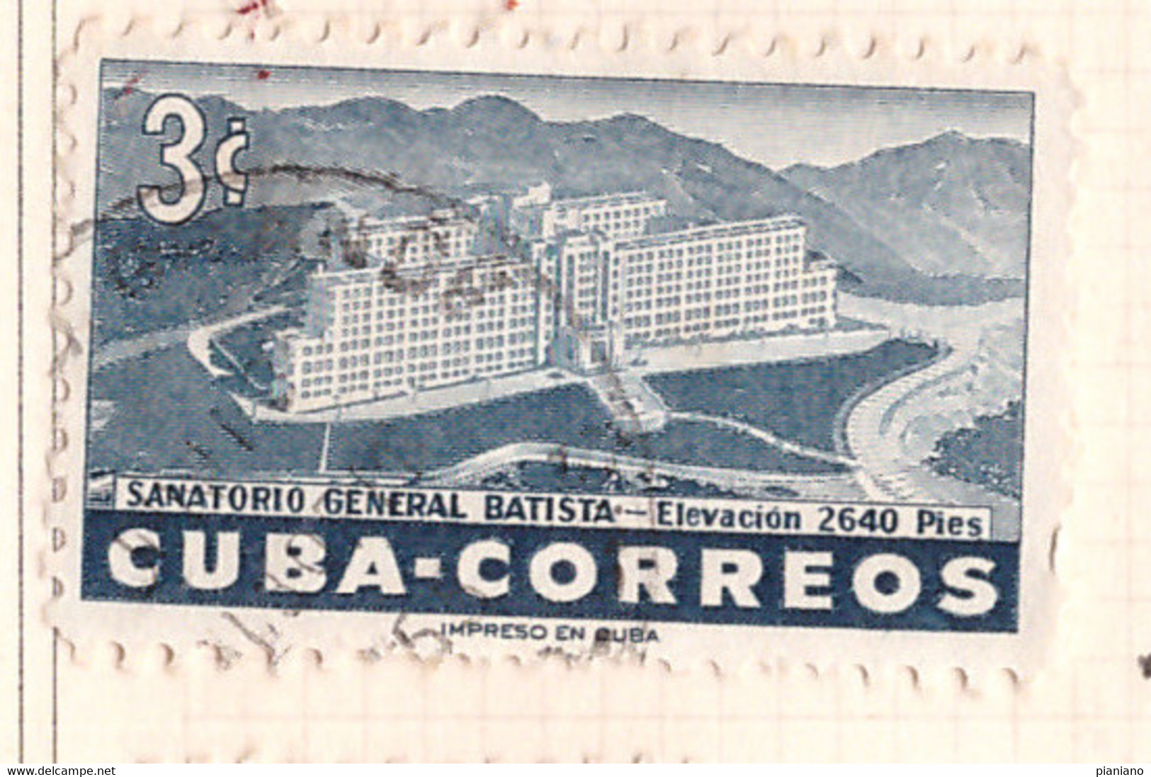 PIA- CUBA - 1954 : Sanatorio "General Batista" - (Yv  414) - Gebraucht