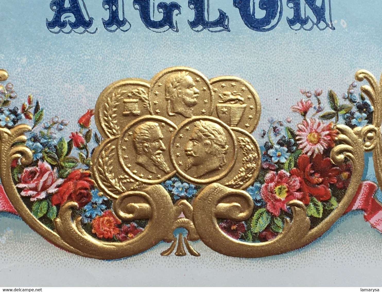 Vintage 1950-AIGLON Étiquette De Boîte De Chocolat Neuve-☛Chromo- Image Chocolat Aiglon-New Chocolate Box Label-☛Picture - Aiglon
