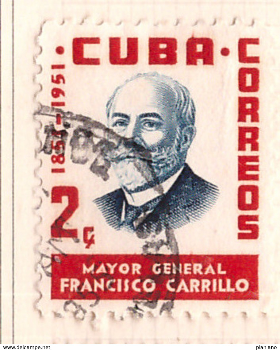 PIA- CUBA - 1955 : Centenario Della Nascita Del Generale   Francisco Garrillo - (Yv  420) - Used Stamps