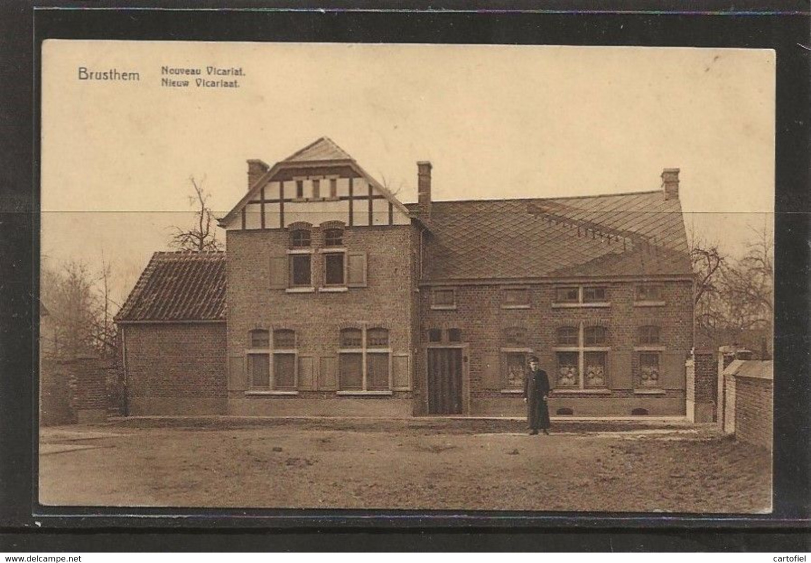 BRUSTEM-SINT-TRUIDEN-NIEUW VICARIAAT-PASTOOR-PHOTOGRAPHIE-J.FRANCK-CORSWAREM-VERSTUURD-ZIE 2 SCANS-MOOI ! ! ! - Sint-Truiden