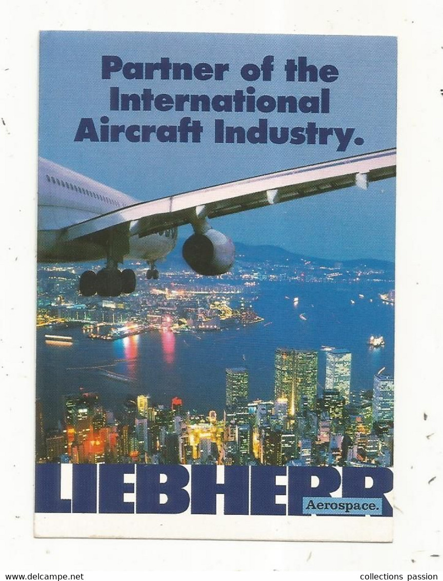 Autocollant , LIEBHERR AEROSPACE  , Aviation , PARTNER OF THE INTERNATIONAL AIRCRAFT INDUSTRY - Pegatinas