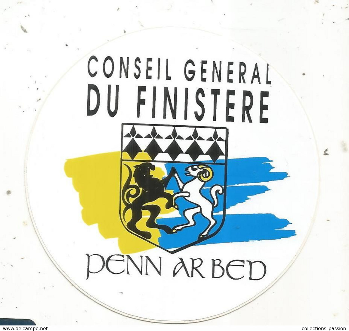 Autocollant , CONSEIL GENERAL DU FINISTERE , Penn Ar Bed - Aufkleber