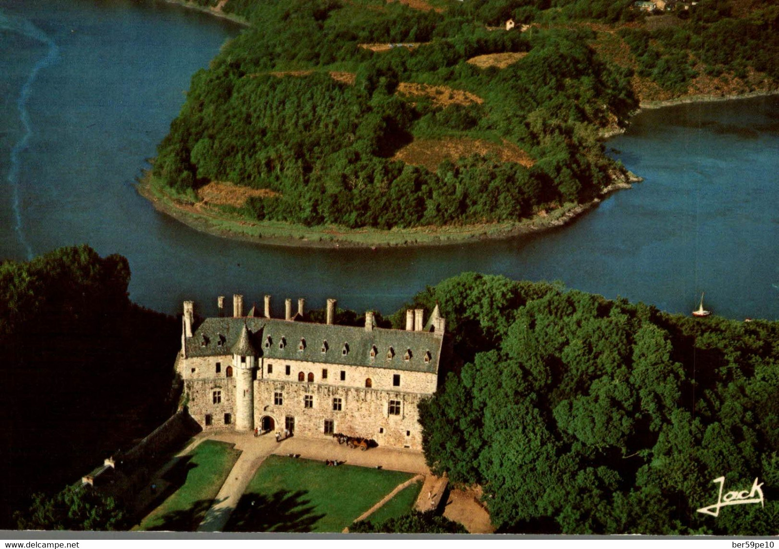 22 PLOEZAL RUNAN CHATEAU DE LA ROCHE JAGU SUR LA RIVE DU TRIEUX - Ploëzal