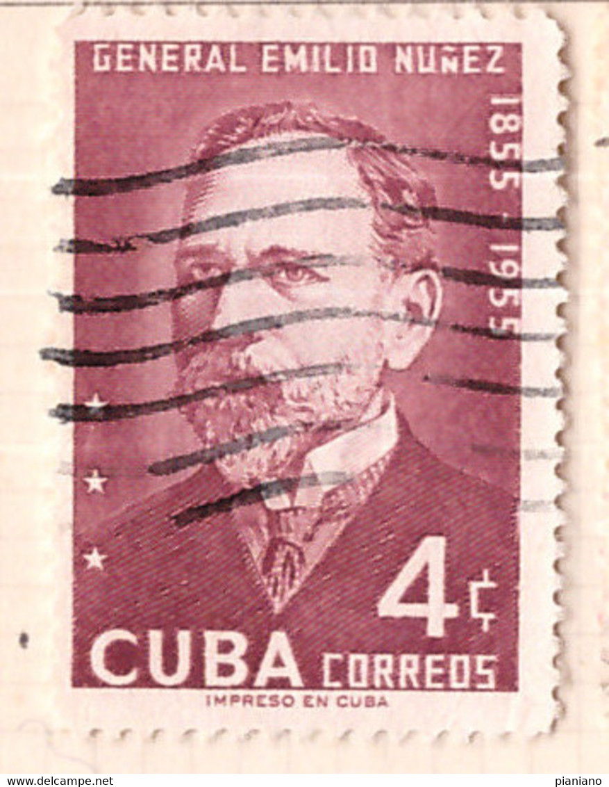 PIA- CUBA - 1955 : Centenario Della Nascita Del Generale Emilio Nunez - (Yv  433) - Gebraucht