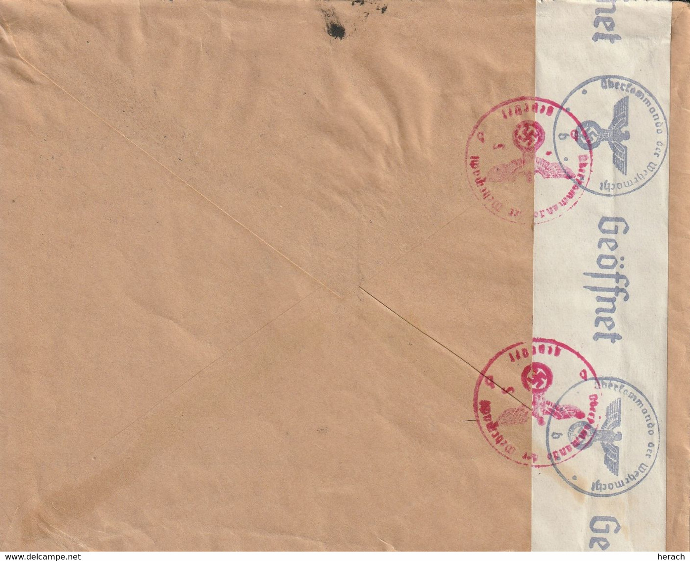 Suède Lettre Par Avion Censurée Pour L'Allemagne 1942 - 1930- ... Coil Stamps II