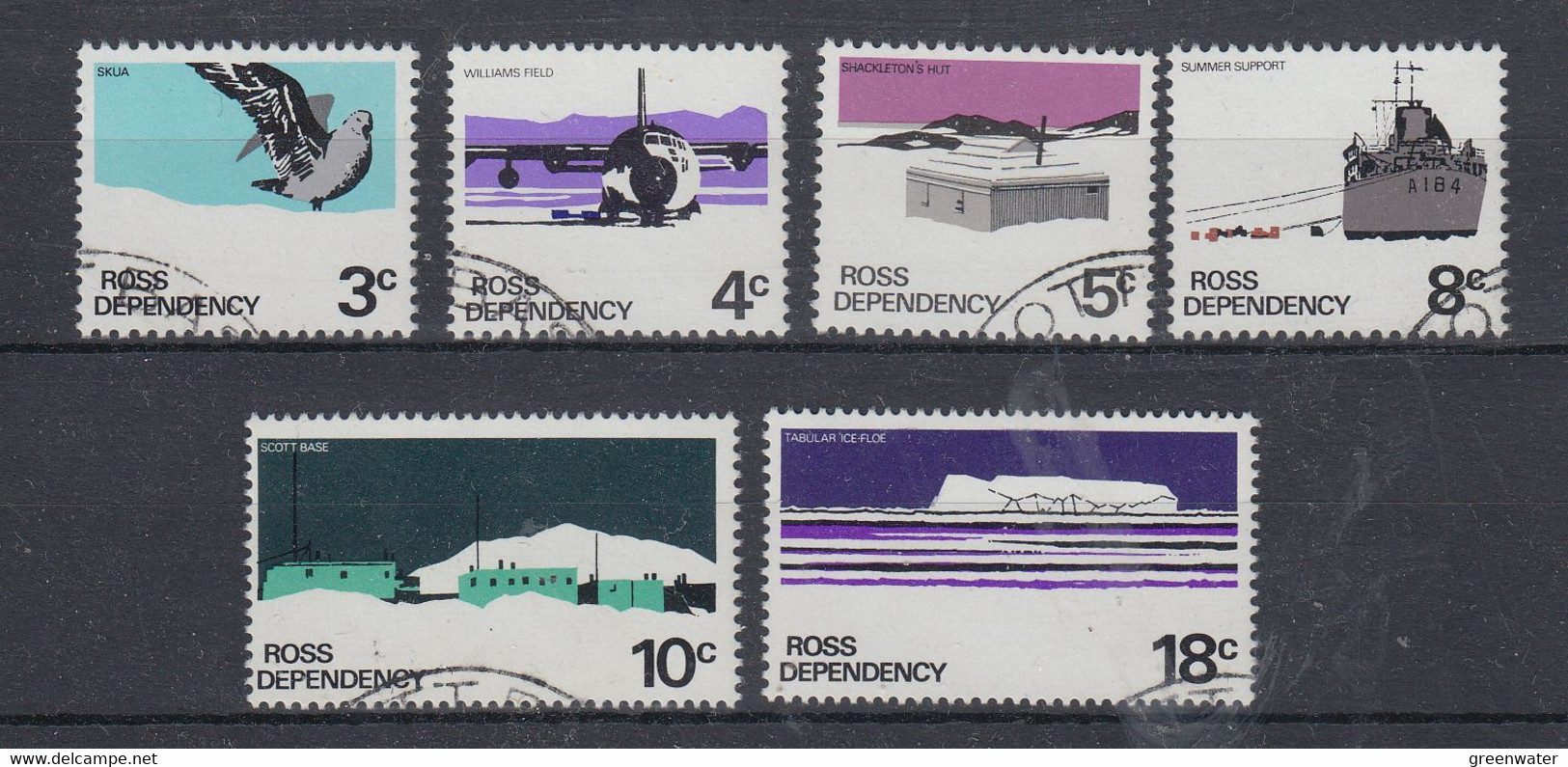 Ross Dependency 1972 Definitives 6v Used (58000) - Oblitérés