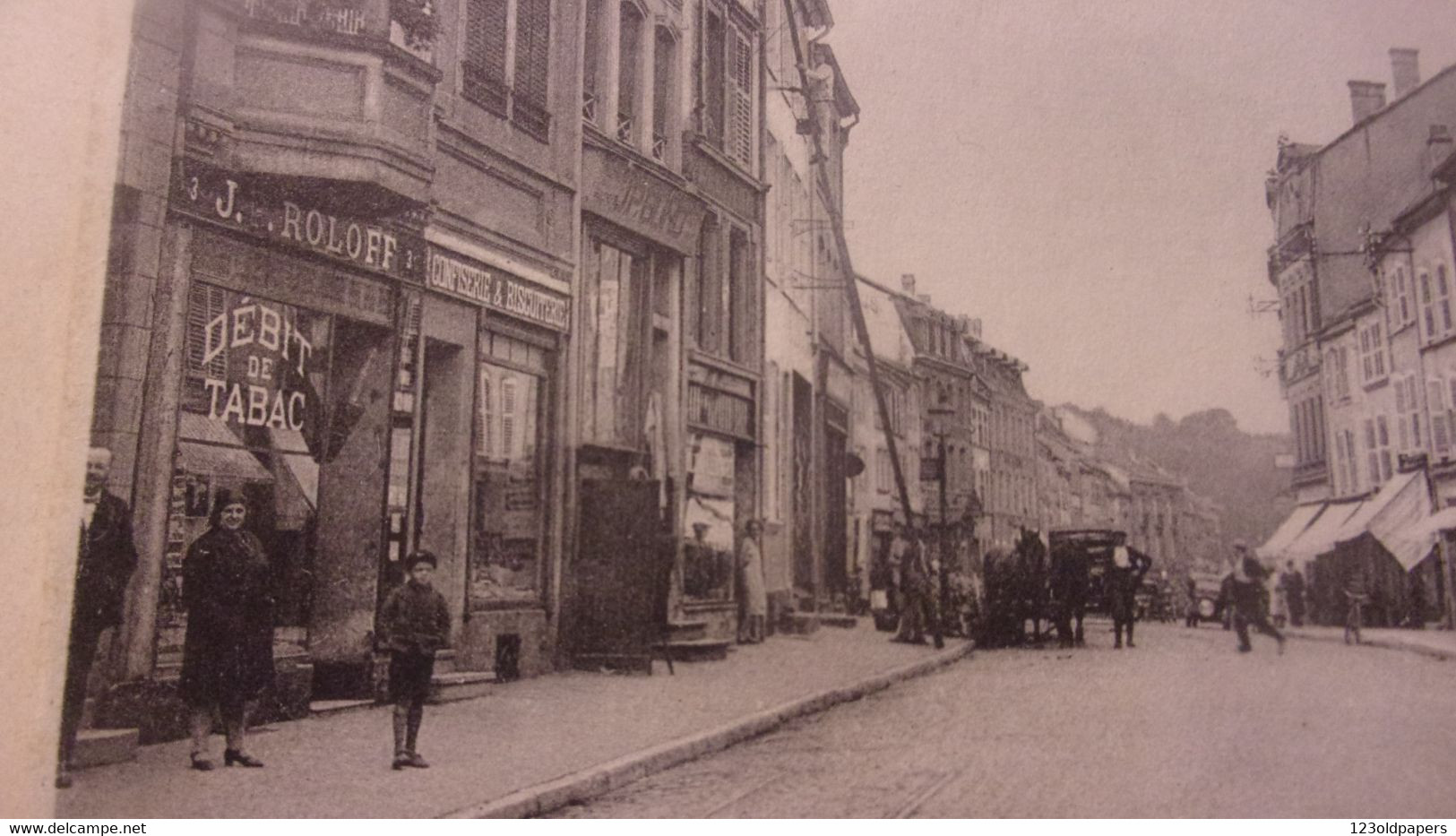 57 SAINT AVOLD  RUE HIRSCHAUER ROLOFF TABAC PHARMACIE - Saint-Avold