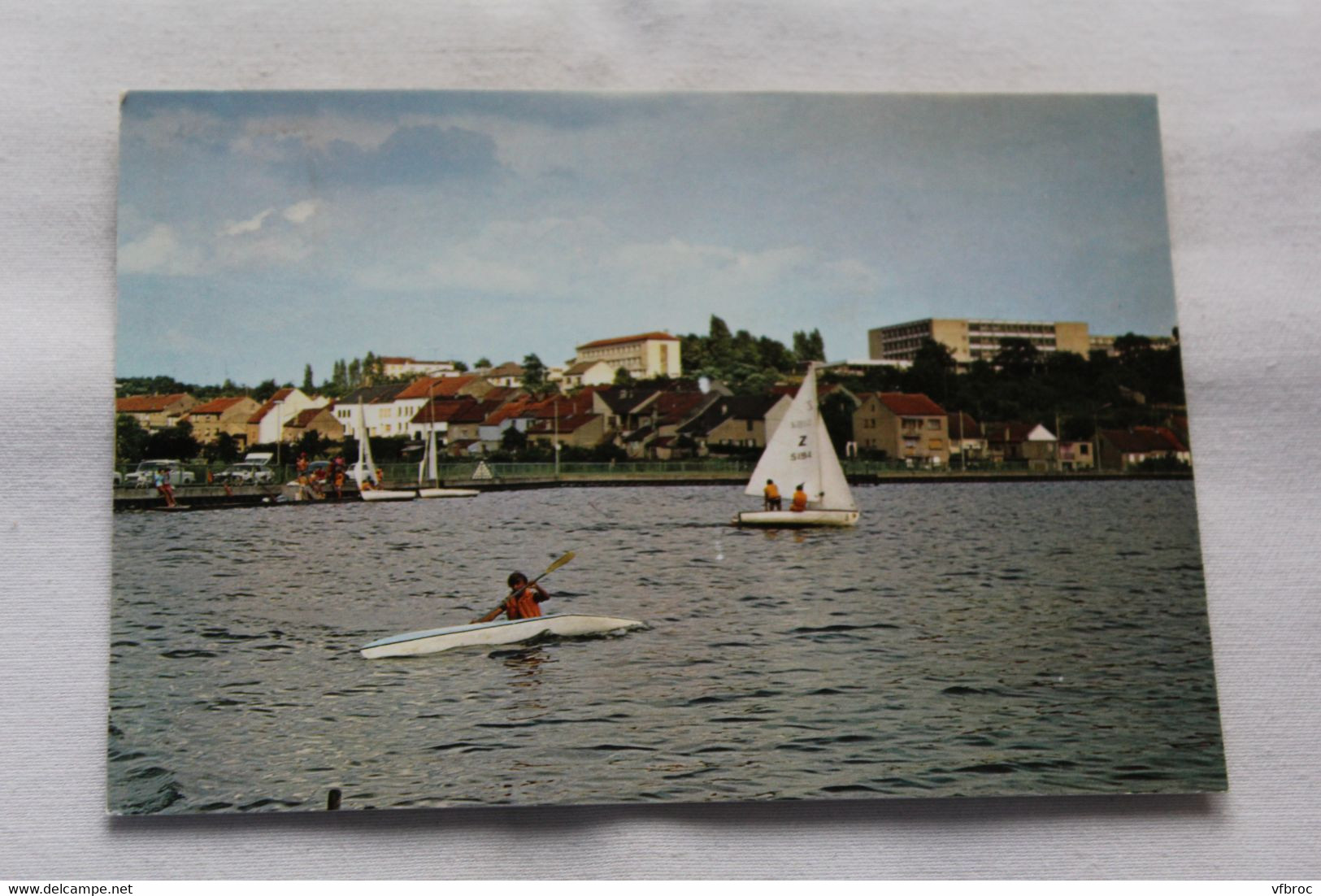 Cpm 1991, Creutzwald, Le Plan D'eau, Moselle 57 - Creutzwald