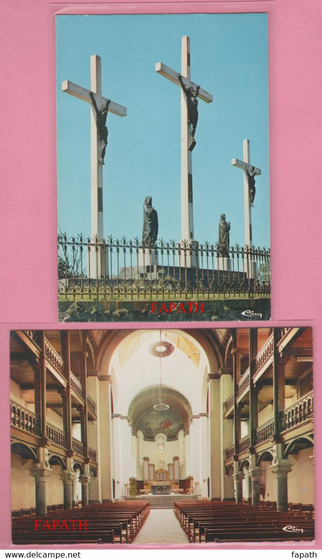 64-HASPARREN-vues Aériennes, Calvaire, Intérieur église, Croix - Lot De 6 CPSM -non écrites - - 5 - 99 Postkaarten