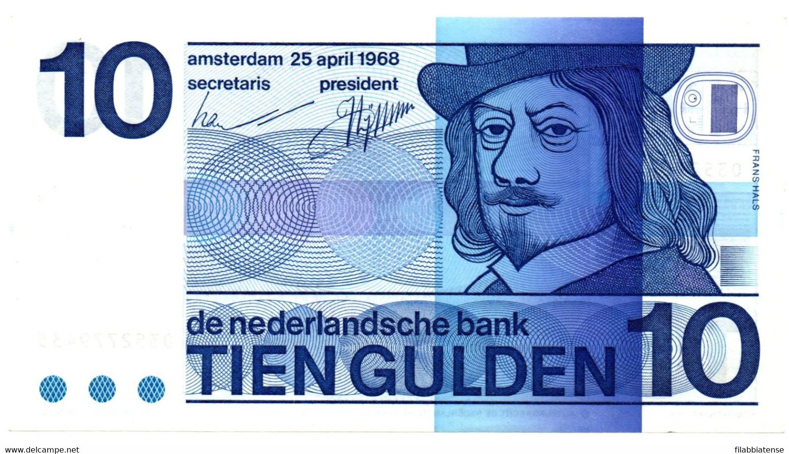 Olanda - 10 Gulden 1968    ++++++ - 10 Gulden