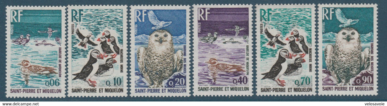 ST PIERRE N° 425/430 OISEAUX ** - Ongebruikt