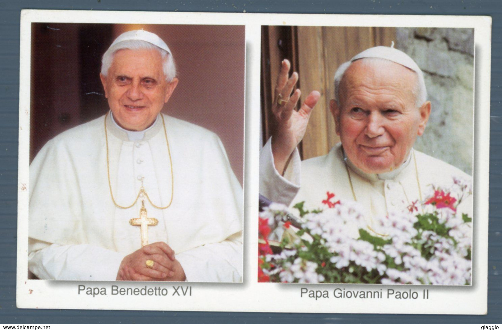 °°° Santino N. 1189 Papa Benedetto Xvi Papa Giovanni Paolo Ii °°° - Religion & Esotericism