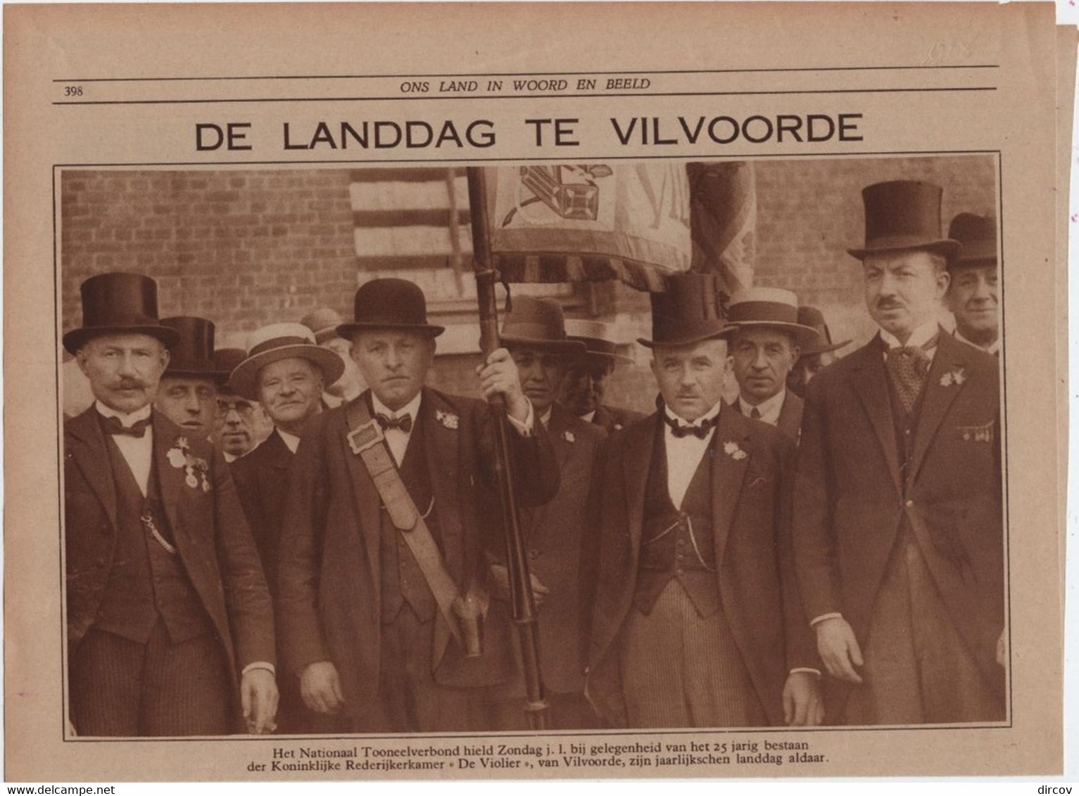 Vilvoorde - KRANTENKNIPSEL Uit 1928 Van De Landdag Der Kon. Rederijkerkamer "De Violier" (portokosten 2 Euro !!) - Vilvoorde