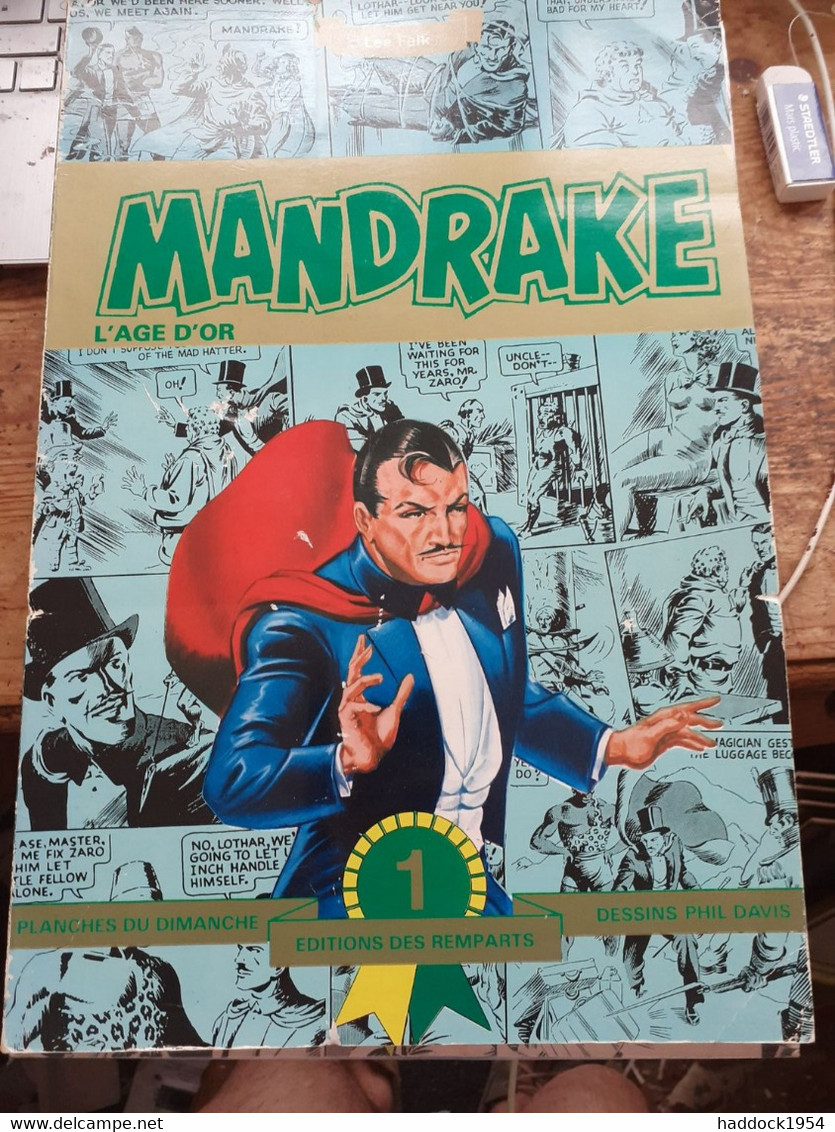 MANDRAKE Tome 1 à 3 LEE FALK PHIL DAVIS éditions Des Remparts 1980 - Mandrake