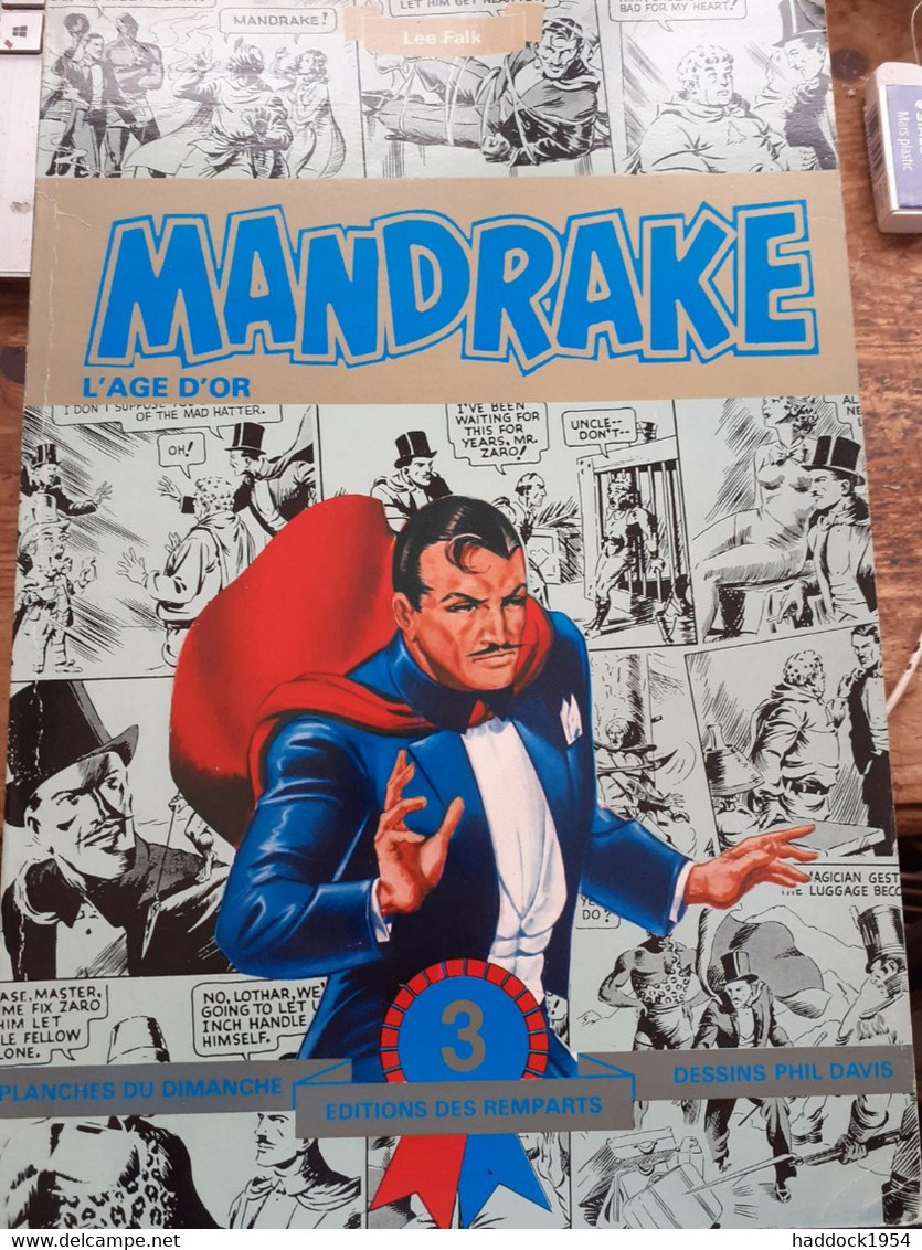 MANDRAKE Tome 1 à 3 LEE FALK PHIL DAVIS éditions Des Remparts 1980 - Mandrake