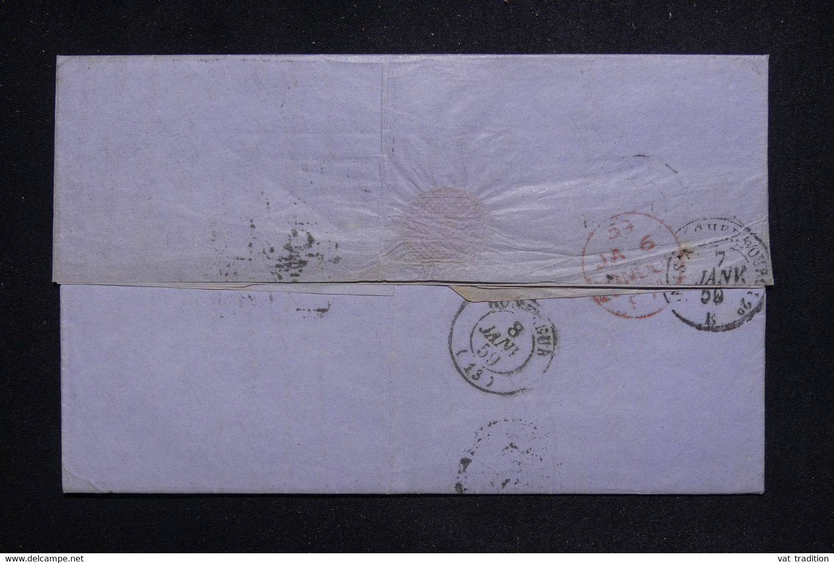 BRÉSIL - Lettre Pour La France En 1859 Par Voie Anglaise - L 126932 - Brieven En Documenten