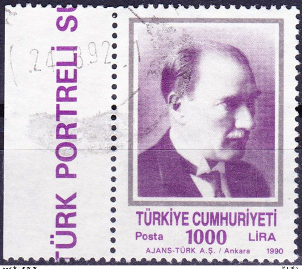 Turquie YT 2653 Mi 2905C Année 1990 (Used °) - Usati