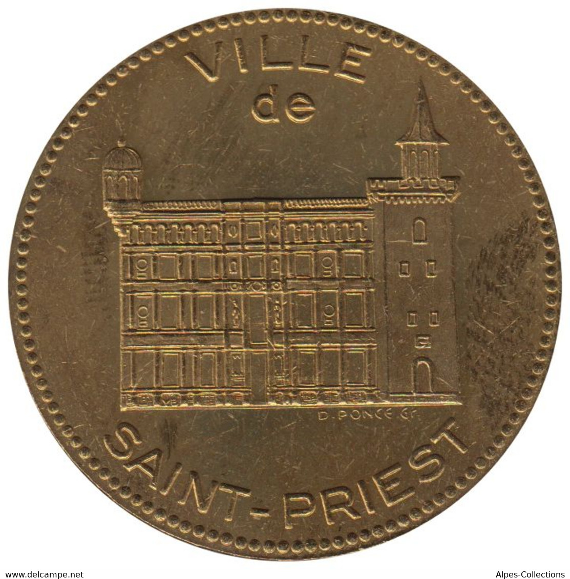 SAINT PRIEST - EC0020.3 - DOUBLE ECU DES VILLES - Réf: T28 - 1994 - Euros Of The Cities
