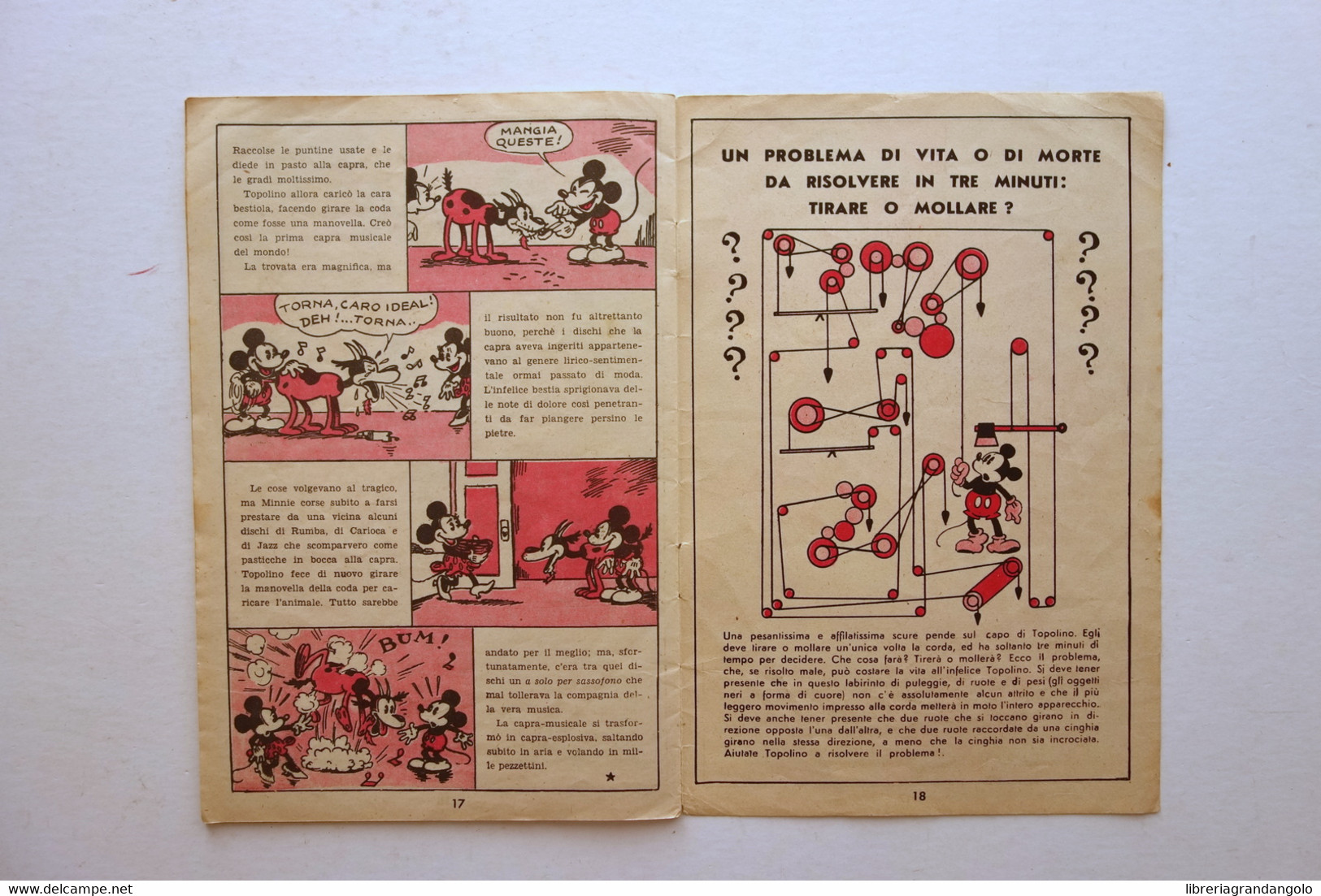 Nel Regno Di Topolino Topolino Il Bel Gagà Walt Disney Mondadori Albo N.23 1936 - Sonstige & Ohne Zuordnung