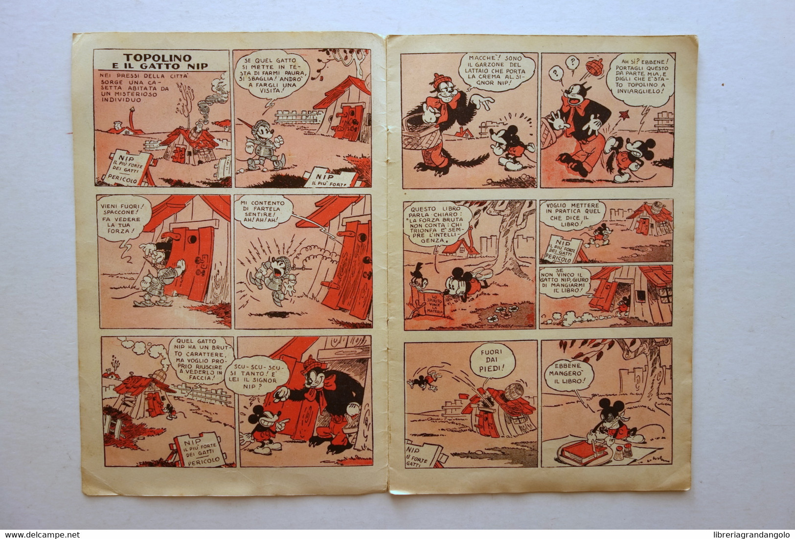 Nel Regno Di Topolino Topolino In Guerra Con Nip Walt Disney Albo N.17 1936 - Autres & Non Classés