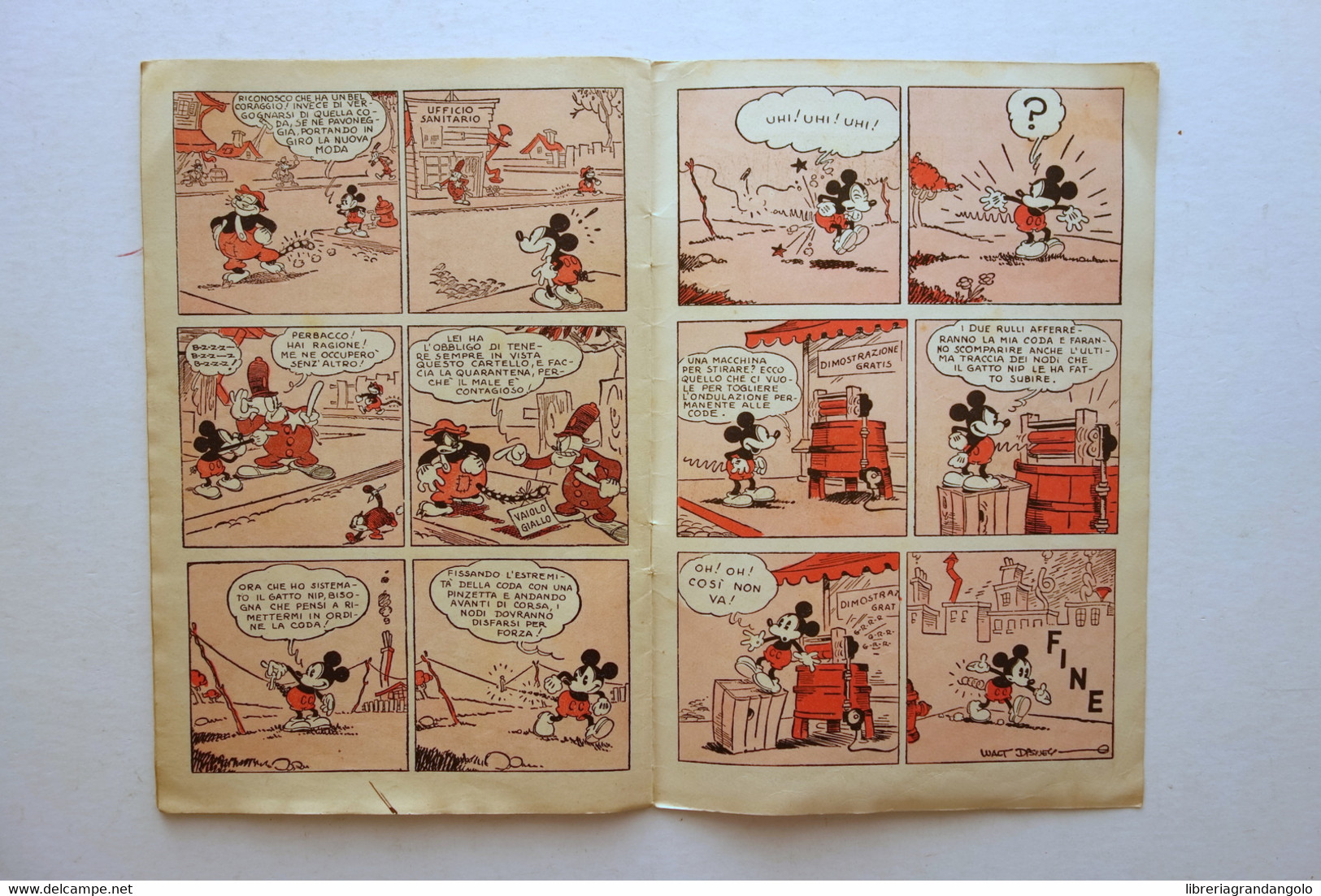 Nel Regno Di Topolino Topolino In Guerra Con Nip Walt Disney Albo N.17 1936 - Altri & Non Classificati