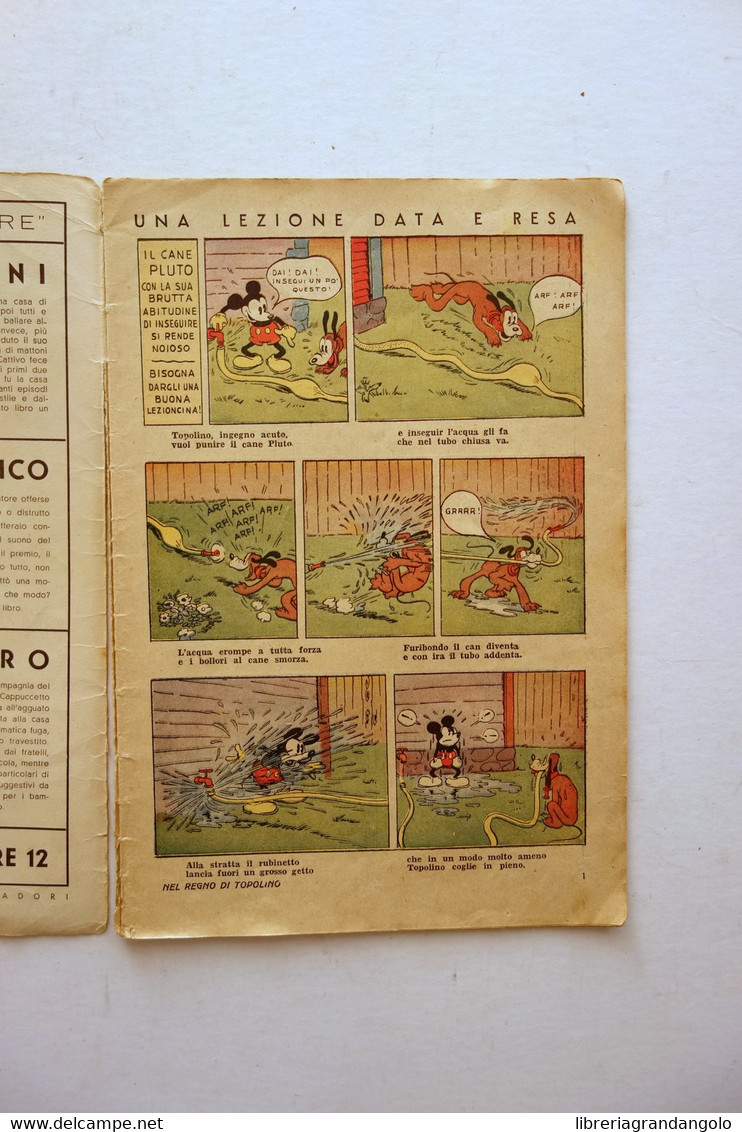 Topolino Nell'Intimità Scenette Di Vita Walt Disney Mondadori Albo N. 3 1935 - Andere & Zonder Classificatie